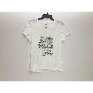 Hanes Nano T Vintage Women’s S White T Shirt *11